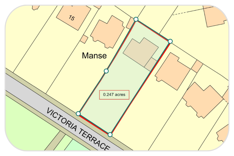 Site boundary refinement on uploaded plan