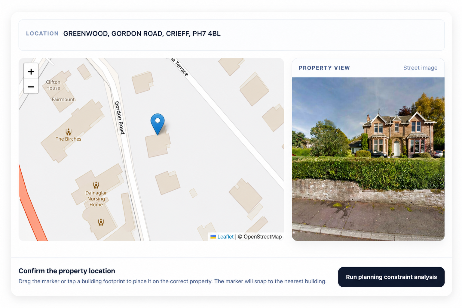 Property context screenshot